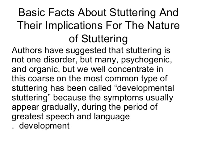 Definition Of Stuttering